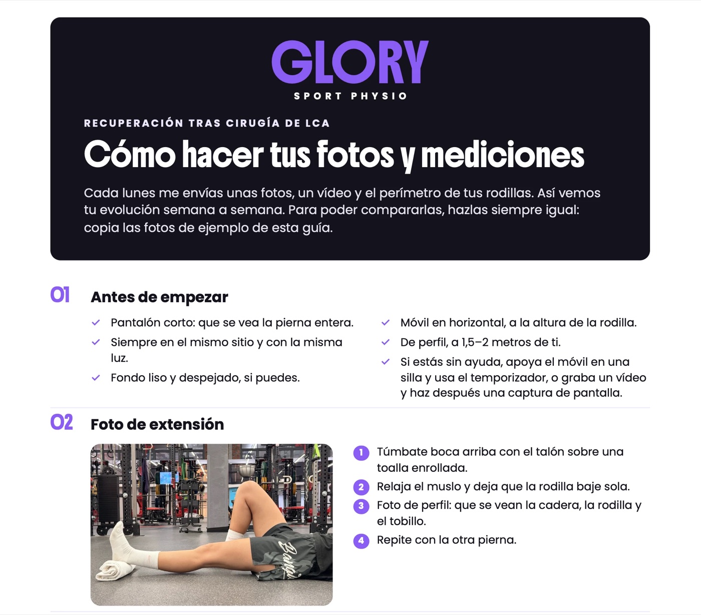 Guía para hacer tus fotos y mediciones